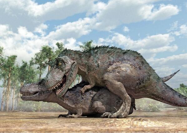 Как динозавры спаривались