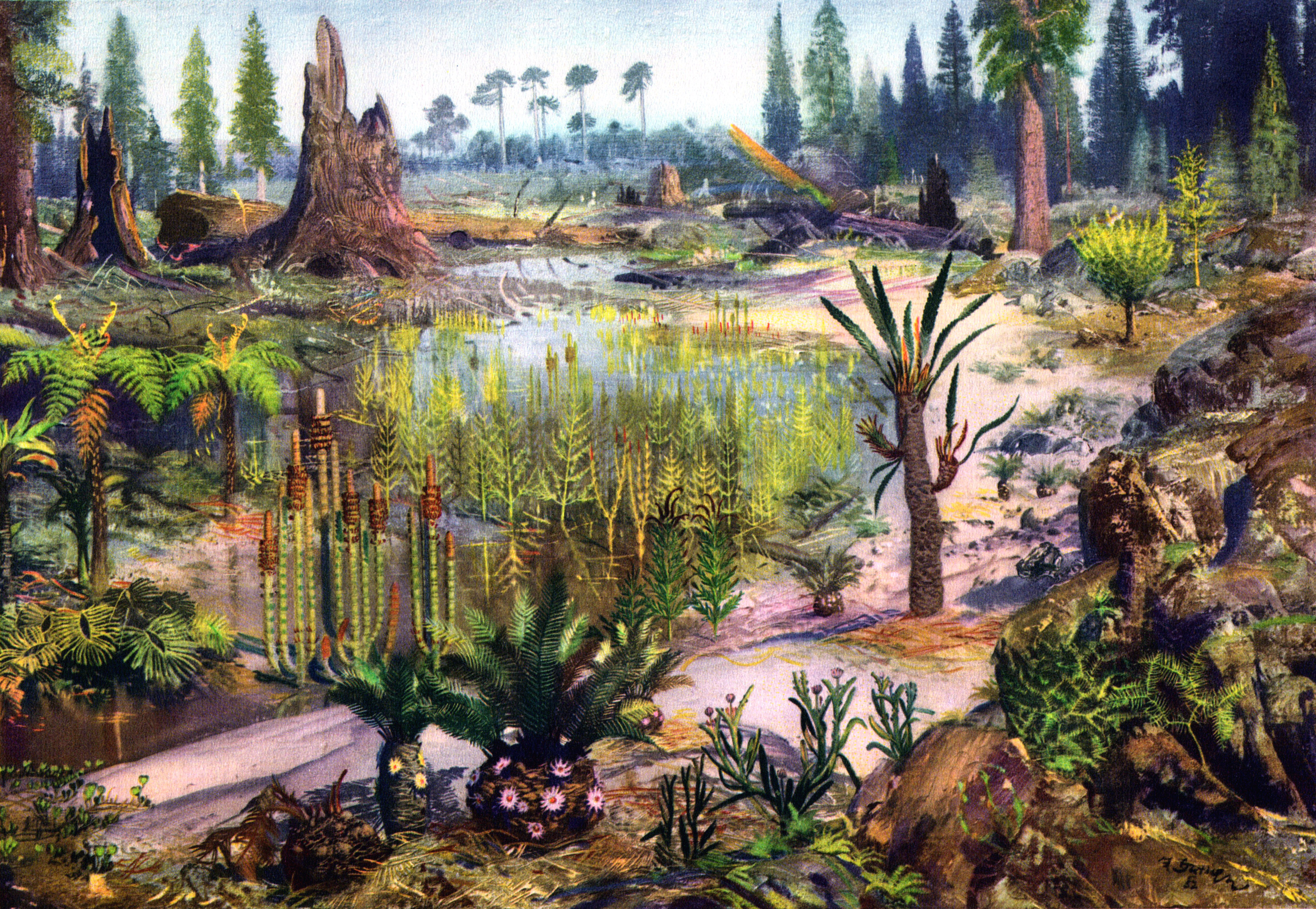 В каком периоде не жили динозавры