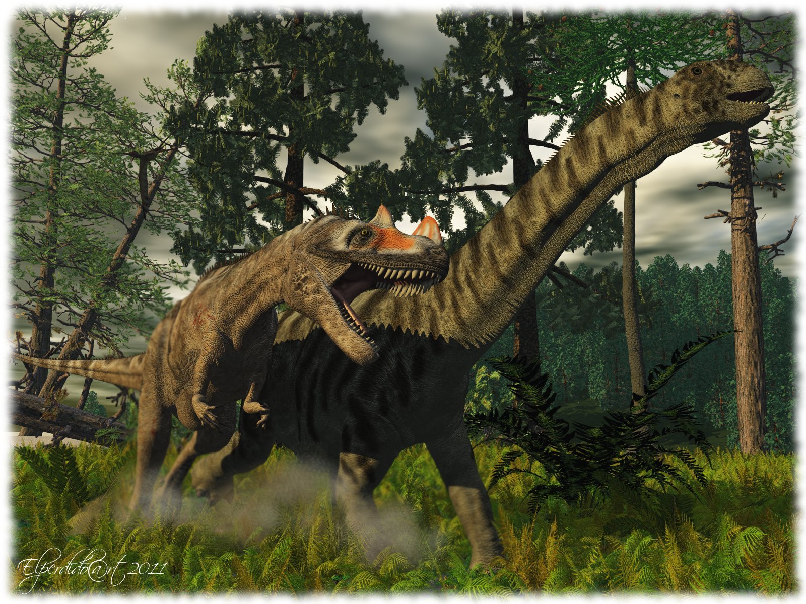 Динозавры с длинной шеей