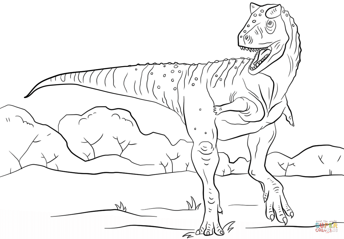 Раскраска тарбозавр