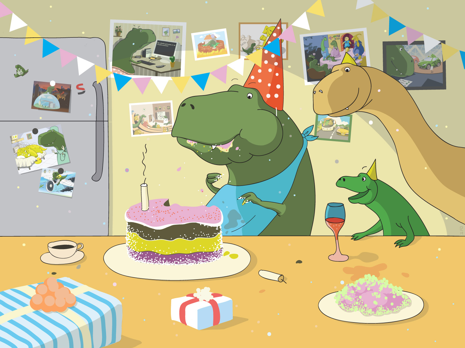 День рождения в стиле динозавров, динозавры день рождения.