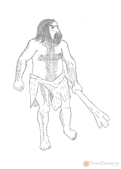 древнерусский человек рисунок
