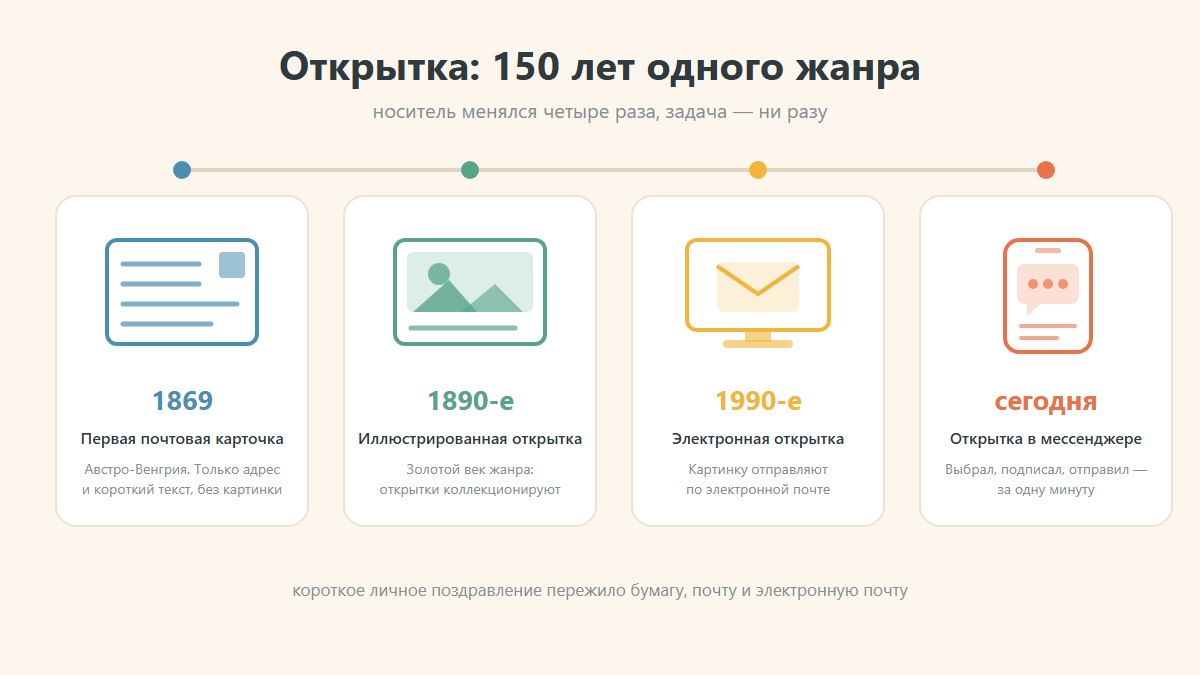 150 лет открытки История открытки: от почтовой карточки 1869 года до открытки в мессенджере